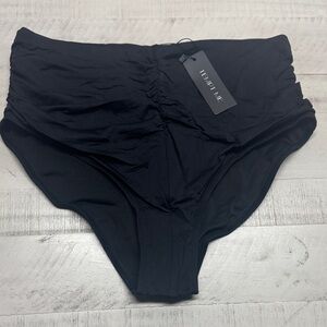 Tempt me Black High-Waisted Swim Bottoms